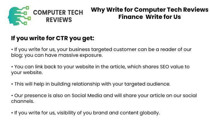 Why Write for CTR Finance